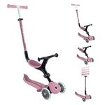 Globber Go Up Active Lights 3 Wheel Kids Scooter and Toddler RIde On - 15 Months to 9 years Plus - 2 year warranty (Berry Pink)