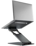 NULAXY Laptop Stand for Desk, Adjustable Laptop Riser Ergonomic Laptop Holder Adjustable Height from 1.2" to 20", Supports up to 22lbs, Compatible with MacBook, All Laptops Tablets 10-17"(Space Grey)