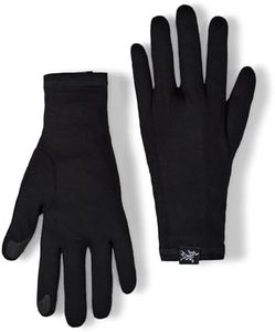 Arc'teryx Gothic Glove | Touch Screen Compatible Merino Wool Glove | Black, X-Small