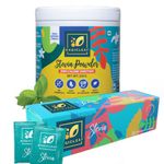 Magic Leaf Stevia Leaf Extract Sugar-Free Sweetener Powder & 99.9% REB-A Sugar-Free Powder, 100% Natural, Zero Calorie - 100 Sachets & 250 gm, (Combo Pack of 2)