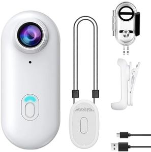 B-Qtech 1080P Body Camera, 360° Action Camera Magnetic Pocket Thumb Cam, IP68 Waterproof, Mini Action Cam for Recording,Outdoors Activities,Walking