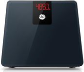 GE Bathroom Scale Body Weight: Digital Body Weight Scale Smart BMI Weight Scales for People Accurate Bluetooth Weighing Scale Electronic Weigh Scales with Bright LED Display 500lbs Capacity Black