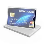 kwmobile Credit Card Sleeves - 10x Soft TPU Holder for Cards - Matte Transparent