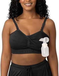 Kindred Bravely Sublime Hands Free Pumping Bra | Patented All-in-One Pumping & Nursing Bra with EasyClip, Black, Small
