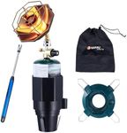 6800BTU Propane Golf Cart Heater, Propane Heater with Igniter, 2 in 1 with Golf Cart Cup Holder&Cylinder Base, for Tent,Finshing(Fuel not included)