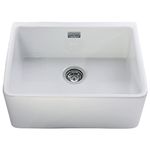 RAK Ceramics Gourmet Sink 2 1.0 Bowl White Ceramic Belfast Kitchen Sink