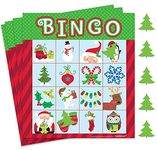 Amscan 395074 Christmas Bingo Party Game-1 Pc