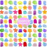 ASONA 100 Pcs Mochi Squeeze Animal 