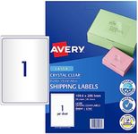 Avery Crystal Clear A4 Shipping Lab