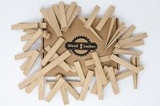 Oak Wedges - Pack of 50-16mm x 10mm x100mm - Wood Locker