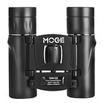 MEROURII Mini Binoculars,100x22 BAK4 FMC Optics Lenes 3000m Folding Pocket Telescope High Power HD Low Light Night Vision W/Clean Cloth and Carry Case for Bird Watching Travel Concerts Sports