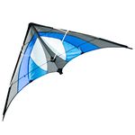 CIM stunt kite - kite for children from the age of 8 years up - incl. steering lines (Shuriken Blue Sky)