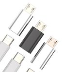 Micro USB Male to USB C Female Adapter(3pack)Type C Charger Cable Converter for Ipad Thunderbolt Cord Charging Compatible for Samsung Galaxy S6 S7 A8 Edge Nexus Note 5 6 LG Android Data Sync Connector