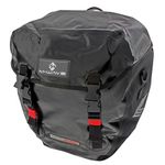 M-Wave Montreal Waterproof Pannier Bag, Approx. 2X 20 litres - Black