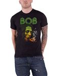 Bob Marley Rockoff Trade Men's Smoking Da Erb T-Shirt, Black (Black Black), Medium