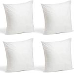 NIGHTZONE 18” x 18” Cushion Inner Pads Square Insert Fillers- Pack of 4 (45 x 45 cm) Anti-Allergy Cushion Stuffer Inserts