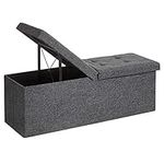 SONGMICS Storage Ottoman, Foldable 