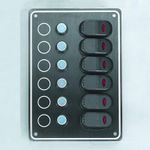 Pactrade Marine Boat 6 Gang Splash Proof Switch Panel with LED ODM