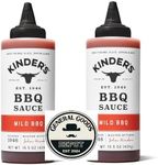 General Goods Kinders BBQ Barbeque Sauce Mild BBQ with Sticker 15.5 oz (2-Pack) Includes GGD Sticker !