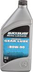 Quicksilver by Mercury Marine 80W-90 Premium Gear Lube, Marine Engine, 32 oz.