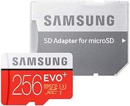 Samsung EVO+ 256GB UHS-I microSDXC U3 Memory Card with Adapter (MB-MC256DA/AM) (1 Pack)