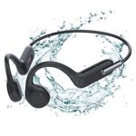 ANINUALE Bone Conduction Headphones IP68 Waterproof Swimming Headphones Wireless Bluetooth 5.3 earphones Built-in 32G Open Ear Sports Headset with MP3 Player for Swiming Underwater, Running, Cycling