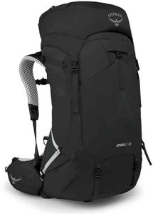 Osprey Atmos AG LT 65L Men's Backpacking Backpack, Black, L/XL