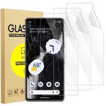 3 Pack Screen Protector for Google Pixel 7 [Not Glass], HD Flexible Soft TPU Film Screen Protector for Google Pixel 7, Support Fingerprint Reader, Anti Scratch, HD-Ultra Thin, Bubble-Free