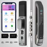 Golens X8 Smart Door Lock with | Fingerprint | Mobile App | RFID Card | PIN | OTP | Mechanical Key | Automatic Lock Keyless Entry Digital Lock (2 Year Warranty)