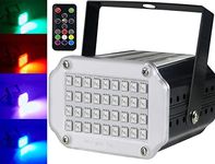 Disco Strobe Light, Latta Alvor Stage Light for Parties 36 LED Flash Strobe Lights with Sound Activated and Speed Control for Party Wedding DJ Lights Disco Lighting KTV Bars Lights (Multicolored)