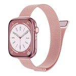 VEMIGON Compatible with Apple Watch Bands 10/9/8/7/6/5/4/3/2/1 SE/SE 2, Slim Stainless Steel Mesh Loop, Women and Men, (14mm Wide) Thin Magnetic Clasp Replacement Strap for iWatch 42 mm 41mm 40mm 38mm