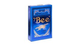 Murphy's Magic Supplies, Inc. Bee Blue MetalLuxe Playing Cards by US Playing Card, Great Gift For Card Collectors