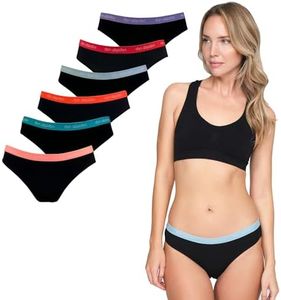 DON ALGODON | Pack 6 Bragas Mujer Tacto Extrasuave, Duraderas y Resistentes Máxima Comodidad - 6 Bragas Mujer Duraderas y Confortables