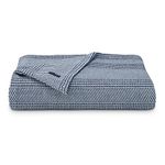 Nautica Chevron Navy Full/Queen Yarn Dyed Blanket, USHSEE1153208