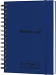 Skyline Fitness Journal – Workout Log Book For Home Exercise & Gym – Weightlifting Tracker - Training Accessories & Work Out Gifts (Dark Blue)