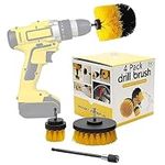 Home Fair Drill Brush 4-Piece Set Cleaning Brush Power Scrubber Grout Cleaner Cleaning Brushes All Purpose Electric Cleaning Brush Electric Scrubber Shower Cleaning Brush Tile Bathroom Kitchen