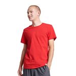 Russell Athletic Men's Dri-Power Cotton Blend Short Sleeve Tees, Moisture Wicking, Odor Protection, UPF 30+, Sizes S-4x, True Red, Large