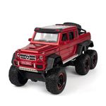 Cocoblinc 1 22 Mercedes-Benz G-Class 6 * 6 Model Car Sports Car Exclusive Alloy Metal Pull Back Die-Cast Car Diecast Metal Pullback Toy Car with Openable Doors & Light Music Toys for Kids - Red