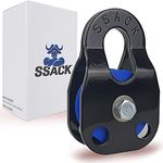 Ssack Snatch Block for Winches Pulley Synthetic Rope Snatchblock Winch Snachblock Warn ATV Pully Heavy Duty Built Cable Offroad Recovery