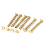 sourcingmap M5 x 45mm Brass Plated Scrapbooking Album Chicago Binding Screws Posts 6PCS