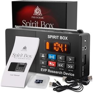 PARANORMIC Spirit Box Ghost Hunting Equipment Kit — Handheld EVP Recorder with 32 GB Micro SD & Integrated Flashlight — Paranormal Equipment Ghost Box for Scanning & Recording Spirits