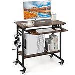 Tangkula Rolling Computer Desk Cart
