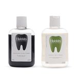 Habbits Mouthwash Duo Teeth-Whitening Charcoal & Spearmint Vanilla & Peppermint Natural Mouthwash Vitamin C & E No Artificial Flavors & Colors Alcohol-Free Mouth Wash Pack of 2 250ml each