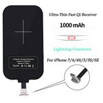 Qi Charging Receiver for iPhone 7/6/6S/5/5S/5C/SE, Nillkin Ultra Thin Universal Wireless Charging Receiver 5W Patch iPhone Wireless Receiver Charger Receiver for iPhone