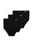 Jockey Women's Underwear Plus Size Elance Brief - 3 Pack, black, 11