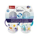 Playtex Baby® Weighted Straw Cup with Handles, 2 Count - BPA Free Baby Sippy Cup - Stage 2 (6m+), 10oz