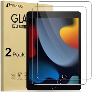 T Tersely [2 Pack] Screen Protector for Apple iPad 10.2 Inch 9th/8th/7th Generation (2021/2020/2019), 9H Hardness HD Case-Friendly Tempered-Glass Fit 10.2" A2197/A2198/A2270/A2428/A2602/A2603