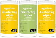 Amazon Basics Disinfecting Wipes, L