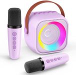 Karaoke Machine 2 Microphones, Toys for 3-12 Year Old Girls Birthday Gifts for Girls Microphone for Kids 3-9 Year old Girl Gifts Toys for Girls