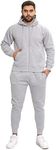 A2Z Mens Plain Tracksuit Hoodie wit